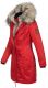 Navahoo Daylight ladies parka winter jacket with fur collar - Red-Gr.XS