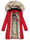 Navahoo Daylight Damen Parka Winter Jacke Rot Größe XS - Gr. 34