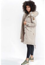 Navahoo Kin-Joo Damen Parka Winterjacke Mit Kapuze