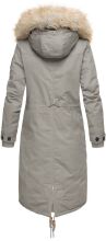 Navahoo Kin-Joo ladies parka winter jacket with hood - Gray-Gr.XS