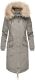 Navahoo Kin-Joo ladies parka winter jacket with hood - Gray-Gr.XS