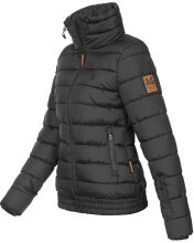 Marikoo Poison ladies quilted jacket stand-up collar Schwarz-Gr.S