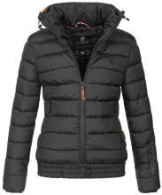 Marikoo Poison Damen Steppjacke Stehkragen Schwarz-Gr.M