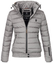 Marikoo Poison Damen Steppjacke Stehkragen Grau-Gr.XS