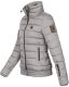 Marikoo Poison Damen Steppjacke Stehkragen Grau-Gr.XS