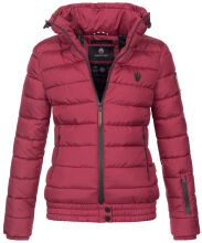 Marikoo Poison Damen Steppjacke Stehkragen Bordeaux-Gr.XS