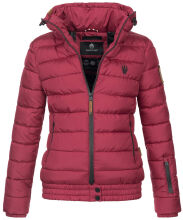Marikoo Poison Damen Steppjacke Stehkragen Bordeaux-Gr.S