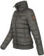 Marikoo Poison Damen Steppjacke Stehkragen Anthrazit-Gr.M