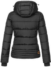 Marikoo Sole ladies winter hooded quilted jacket Schwarz-Gr.XS