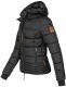 Marikoo Sole ladies winter hooded quilted jacket Schwarz-Gr.S