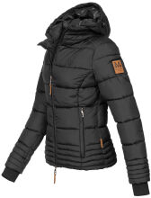 Marikoo Sole Damen Winter Steppjacke mit Kapuze Schwarz-Gr.XXL