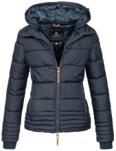 Marikoo Sole Damen Winter Steppjacke mit Kapuze Navy-Gr.XS