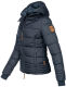 Marikoo Sole Damen Winter Steppjacke mit Kapuze Navy-Gr.M