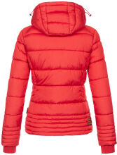 Marikoo Sole Damen Winter Steppjacke mit Kapuze Rot-Gr.M