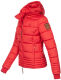 Marikoo Sole Damen Winter Steppjacke mit Kapuze Rot-Gr.M