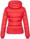 Marikoo Sole ladies winter hooded quilted jacket Rot-Gr.M