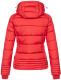 Marikoo Sole ladies winter hooded quilted jacket Rot-Gr.M