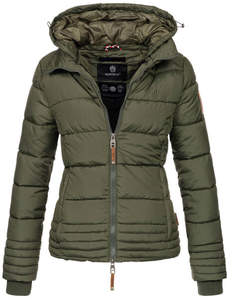 Marikoo Sole ladies winter hooded quilted jacket Forest-Green-Gr.S