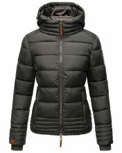 Marikoo Sole Damen Winter Steppjacke mit Kapuze Anthrazit-Gr.S