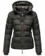 Marikoo Sole Damen Winter Steppjacke mit Kapuze Anthrazit-Gr.S