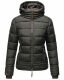 Marikoo Sole Damen Winter Steppjacke mit Kapuze Anthrazit-Gr.S