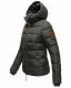 Marikoo Sole Damen Winter Steppjacke mit Kapuze Anthrazit-Gr.S