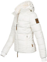 Marikoo Sole Damen Winter Steppjacke mit Kapuze Wei&szlig;-Gr.XS