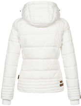 Marikoo Sole Damen Winter Steppjacke mit Kapuze Wei&szlig;-Gr.XS