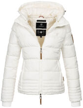 Marikoo Sole Damen Winter Steppjacke mit Kapuze Wei&szlig;-Gr.S
