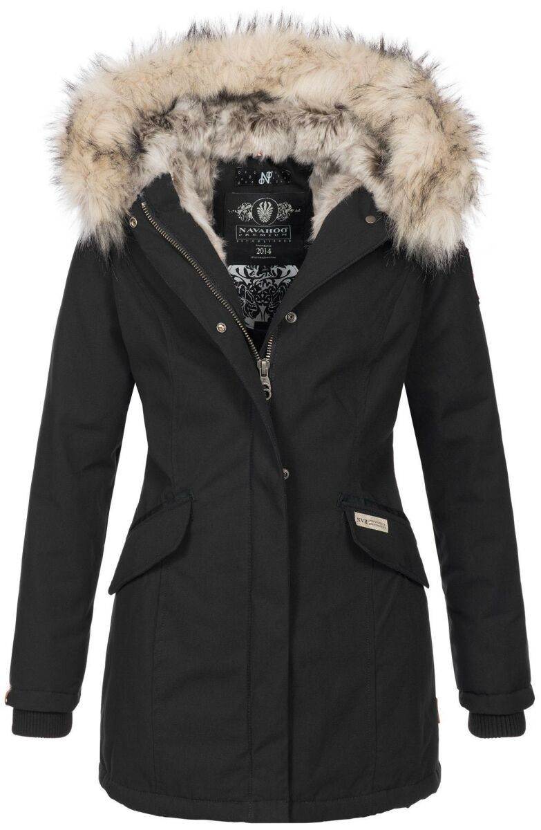 Parka Jacke Winterjacke Damen Mit Fell Innen Ã¤rmellose Steppjacke