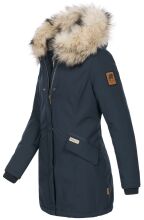 Navahoo Cristal Damen Winterjacke Parka mit Kunstfell Navy Gr.XS