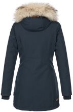 Navahoo Cristal Damen Winterjacke Parka mit Kunstfell Navy Gr.XS