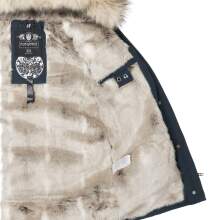 Navahoo Christal ladies winter jacket parka with faux fur - Navy-Gr.M