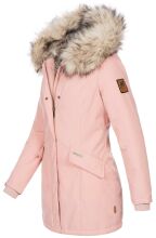 Navahoo Cristal Damen Winterjacke Parka mit Kunstfell Rosa Gr.M