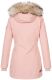 Navahoo Cristal Damen Winterjacke Parka mit Kunstfell Rosa Gr.M