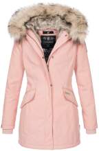 Navahoo Christal ladies winter jacket parka with faux fur - Rosa-Gr.XL
