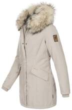 Navahoo Christal ladies winter jacket parka with faux fur - Beige-Gr.L