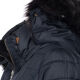 Navahoo Umay Damen lange Winterjacke mit Fellkragen Navy-Gr.L