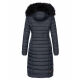 Navahoo Umay ladies long winter jacket with fur collar Navy-Gr.L