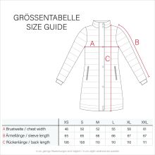 Navahoo Umay Damen lange Winterjacke mit Fellkragen Navy-Gr.XXL