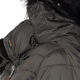 Navahoo Umay Damen lange Winterjacke mit Fellkragen Anthrazit-Gr.M