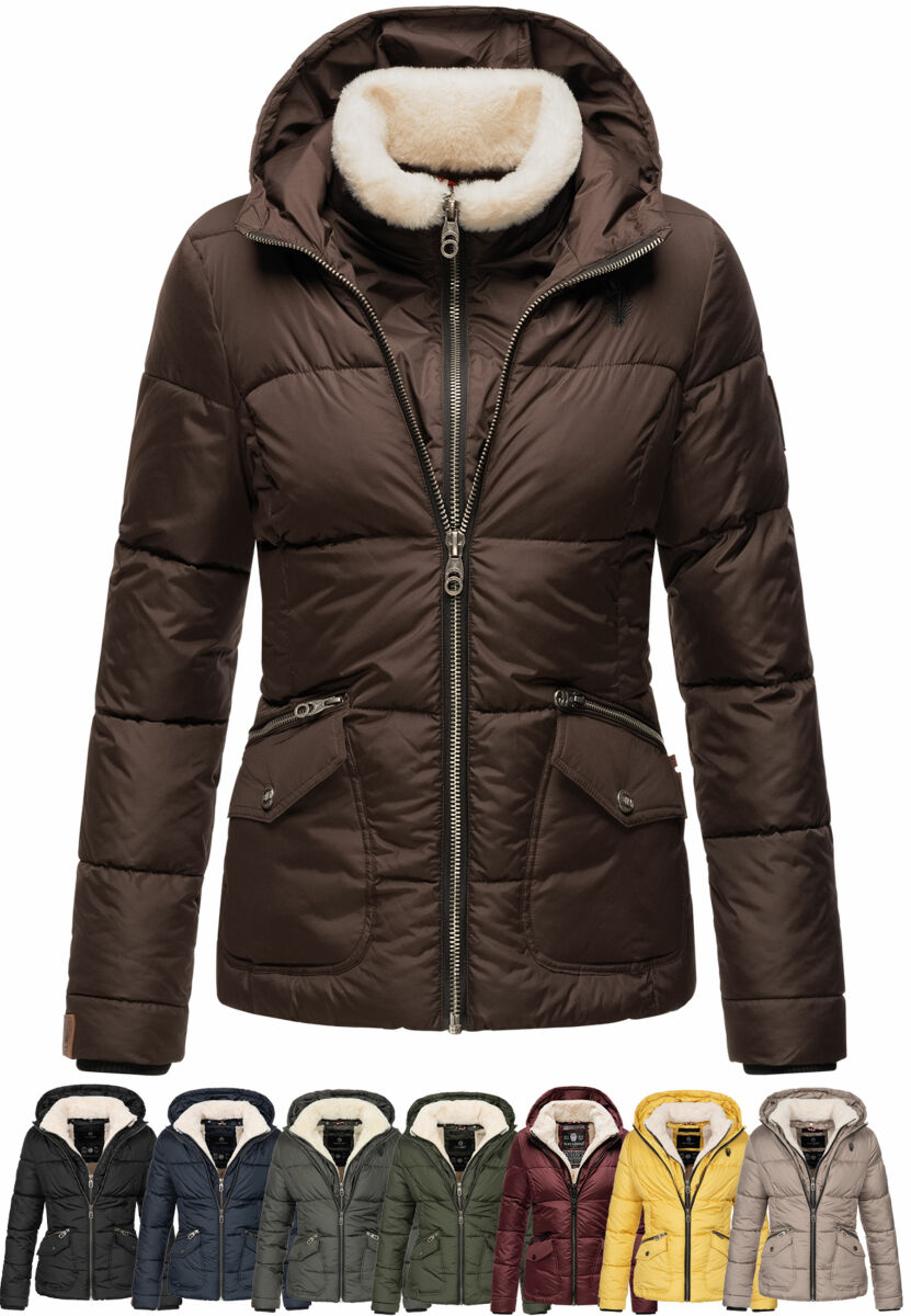 Navahoo Megan Damen Winter Steppacke mit Kapuze, 109,90 € | Übergangsjacken