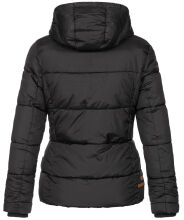 Navahoo Megan ladies winter hooded quilted jacket Schwarz-Gr.S