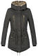 Navahoo Diamond lange Damen Winterjacke mit Teddyfell Anthrazit Größe S - Gr. 36