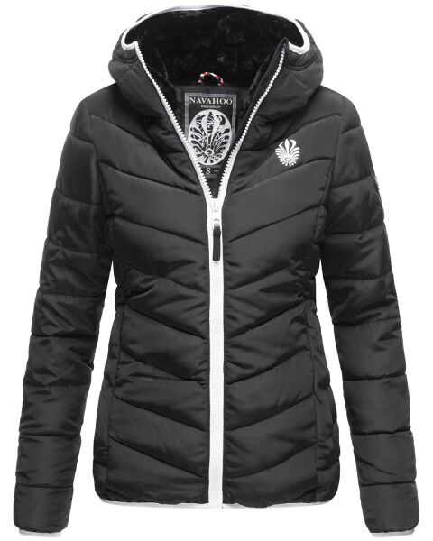 Navahoo Elva leichte Damen Stepp Jacke Schwarz Größe XS - Gr. 34