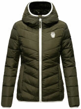 Navahoo Elva leichte Damen Stepp Jacke Olive Größe M - Gr. 38