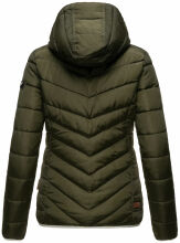 Navahoo Elva leichte Damen Stepp Jacke Olive Größe M - Gr. 38