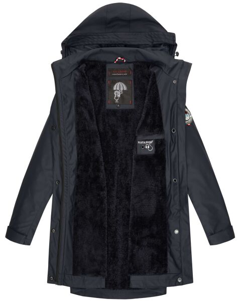 Navahoo Deike Damen Regenjacke Regenmantel lang Teddyfell, 109,90 €