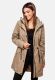 Navahoo Deike ladies rain jacket raincoat long teddy fur