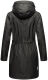 Navahoo Deike Damen Regenjacke Regenmantel lang Teddyfell Schwarz-Gr.XS